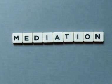 letters spelling mediation