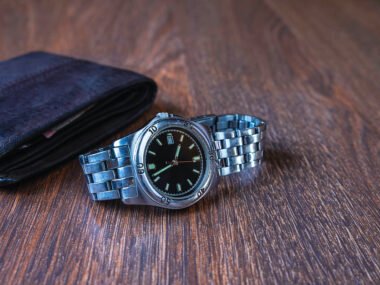 stainless steel watch